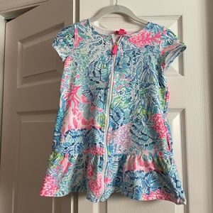 6/7 girls swim coverup dress Lilly Pulitzer